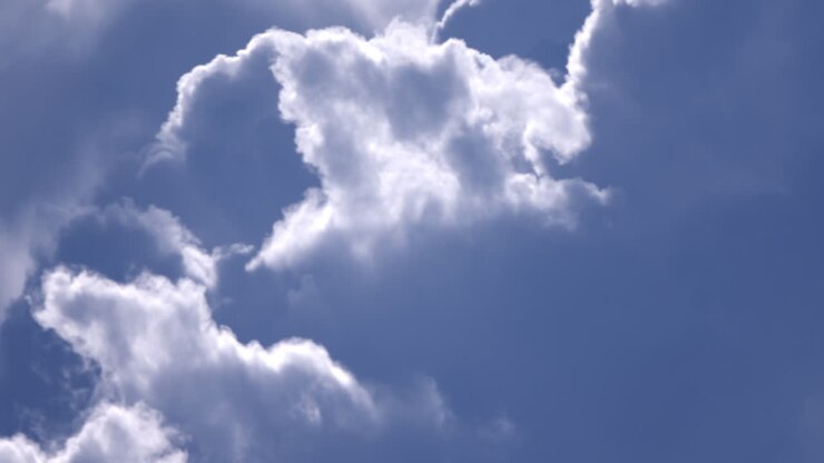 Beautiful thick clouds rolling in the sky