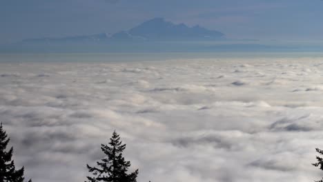 stunning view of sea of clouds in daytime