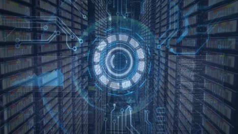 animation of scope scanning and data processing over computer servers