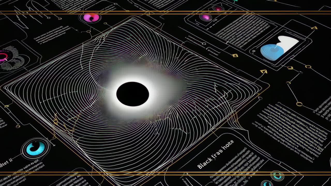 Futuristic Black Hole Visualization