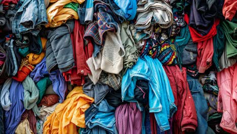 pile of used clothing