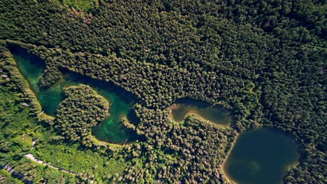 antu sinijarv as seen from above shines with its iconic clear blue water forested shoreline and peaceful setting making it one of estonia’s most visually stunning hidden natural gems
