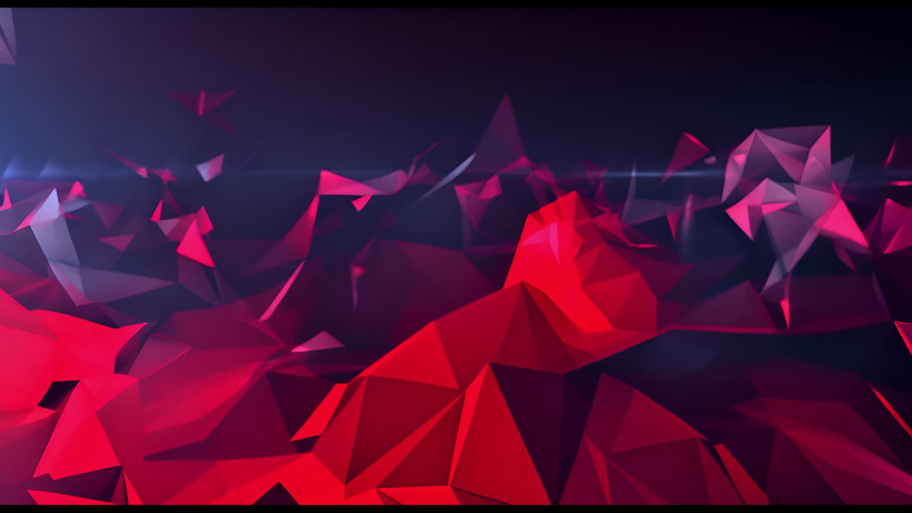 Abstract Geometric Red and Pink Polygons Background