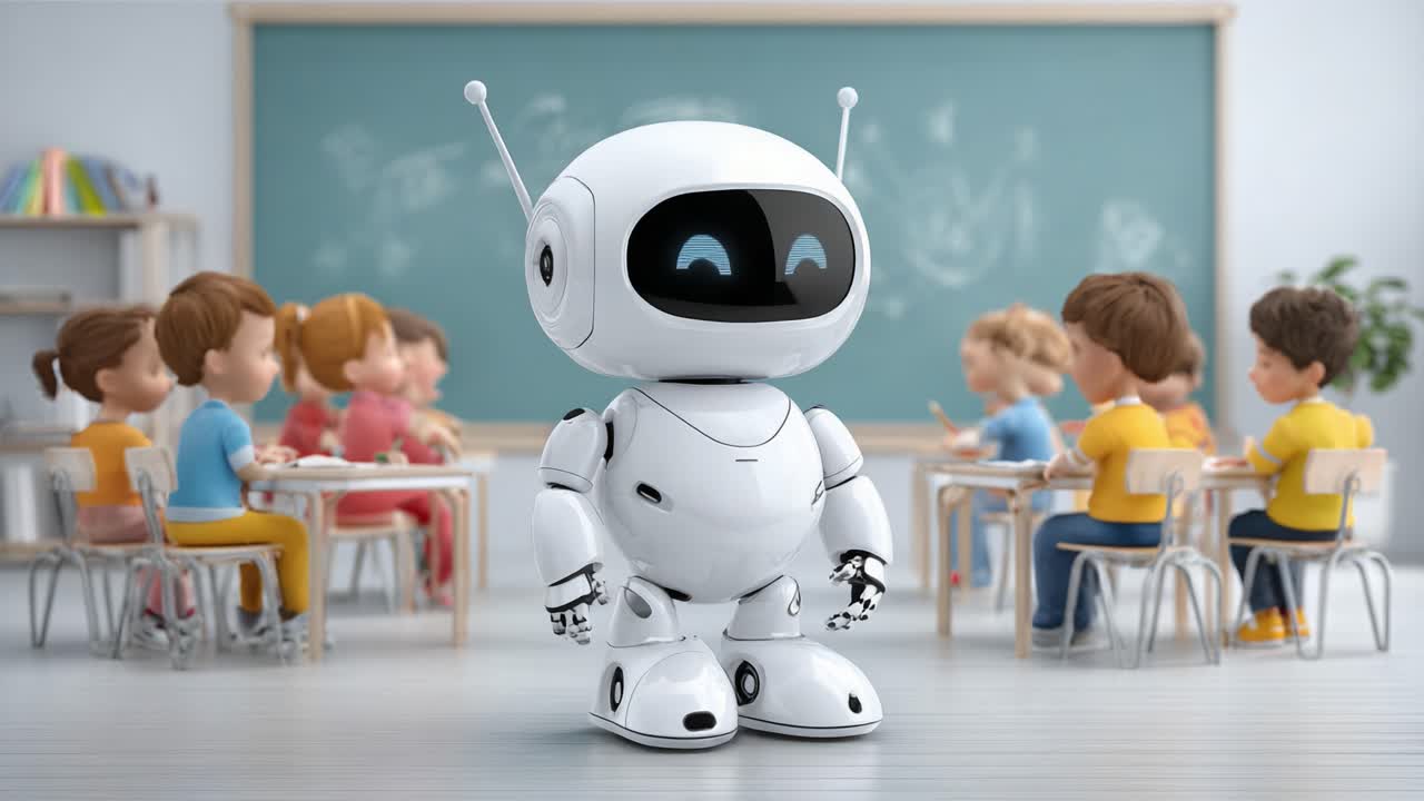 A Friendly Classroom Robot Engaging with Students: A Modern Educational Environment Showcasing Interactive Learning through Robotics and Technology