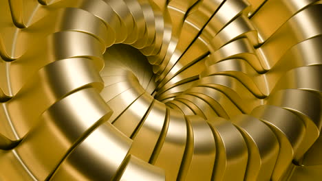 diseño geométrico de espiral de oro abstracto