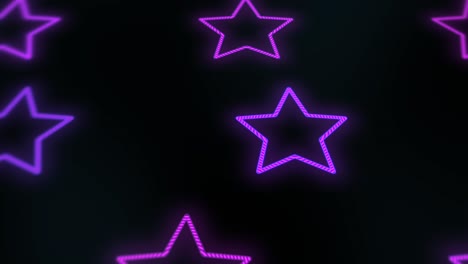 neon purple and retro stars pattern