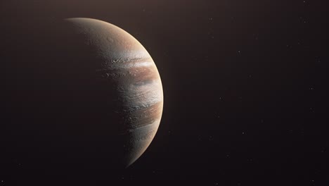 Jupiter-Bewegt-Sich-Am-Dunklen-Himmel-Voller-Sterne