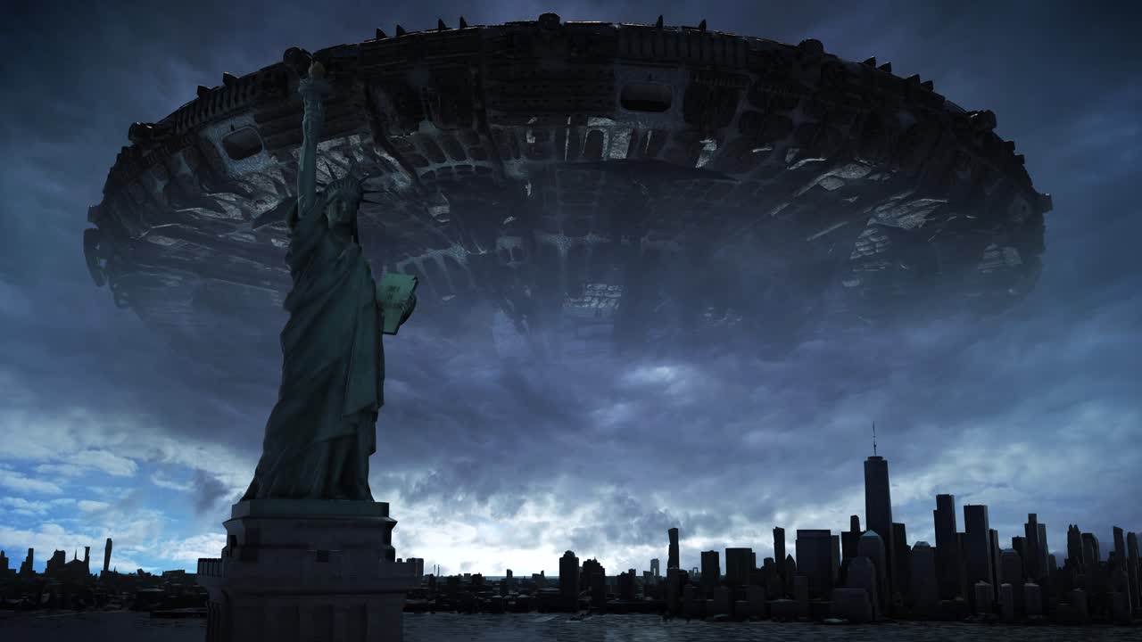 뉴욕시 위의 ufo