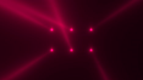 rayos de neón rojo brillante en el escenario de la discoteca