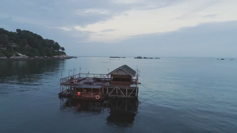 floating hut on the water