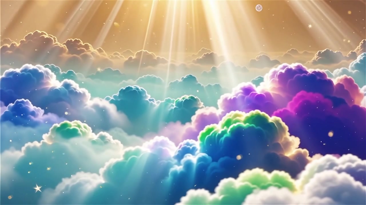 Christian Heavenly Light Worship Background