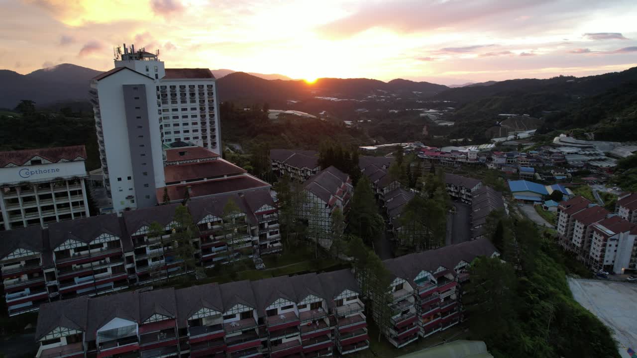 말레이시아의 카메론 하이랜드 지역 내의 브린창 지역의 일반 풍경