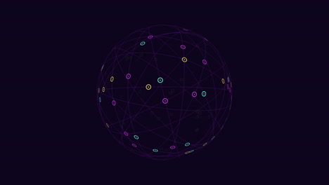 Captivating-and-intricate-network-of-colorful-circles-on-a-dark-blue-sphere