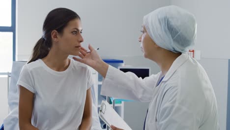 profesional médico en el trabajo