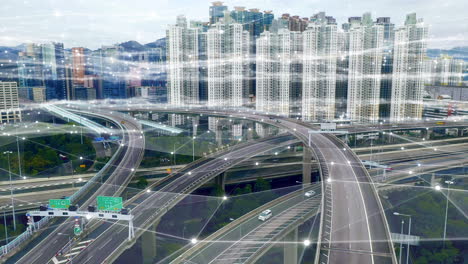 Aerial-grid-connection-of-smart-city