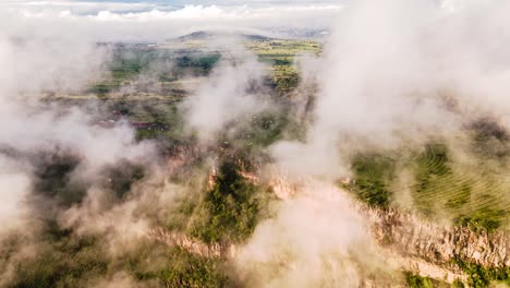 nubes sobre el valle central de mexico