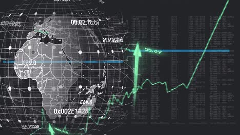 Animation-of-data-processing-over-globe