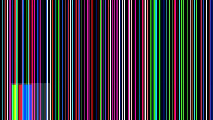 Abstract Digital Glitch Effect with Vertical Colorful Lines
