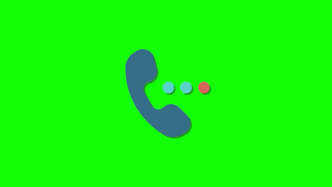 Telefonsymbol-Motion-Graphics-Animation-Mit-Alphakanal,-Transparentem-Hintergrund,-Prores-444