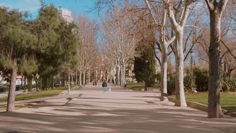 beautiful recreation area in madrid - the west park called parque del oeste