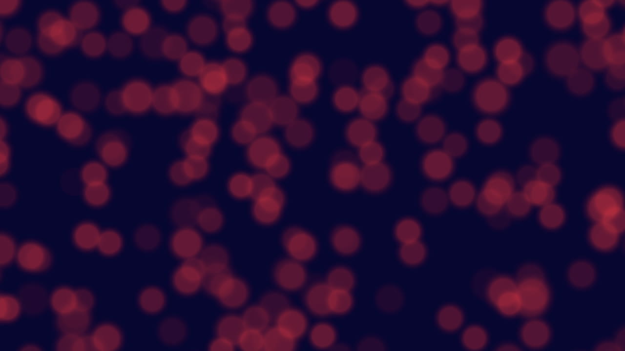 movimiento dinámico de puntos rojos sobre fondo negro