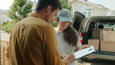 package delivery signature