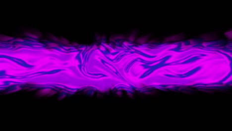 onda de energía fluorescente azul y púrpura de rápido movimiento sobre fondo negro