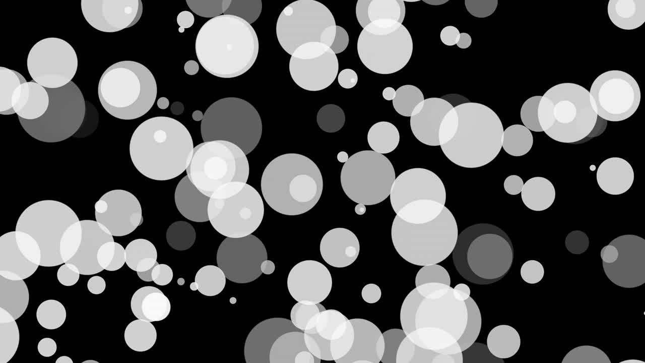 fondo negro con círculos móviles