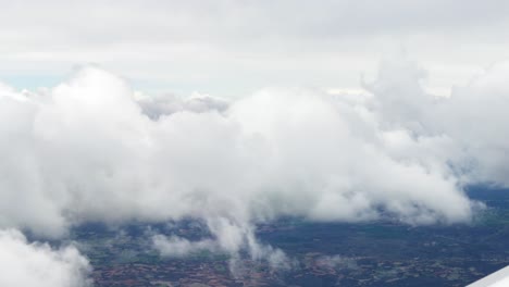 entering and exiting into the clouds