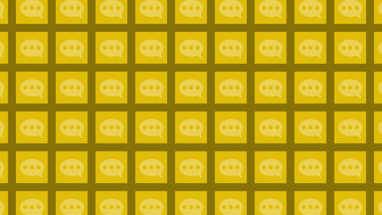 Gold Speech Bubble Pattern