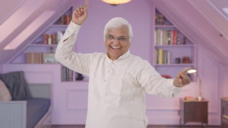 Happy-Indian-old-man-dancing-and-enjoying