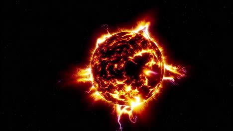 fiery celestial phenomenon