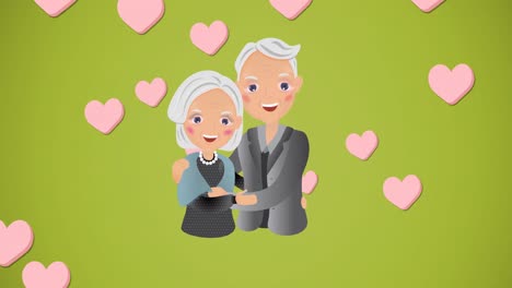 Composition-of-grandparents-embracing-over-heart-icons