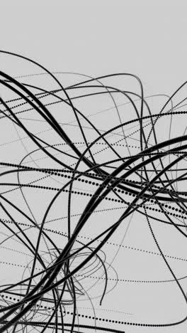 disegno astratto di linee e punti