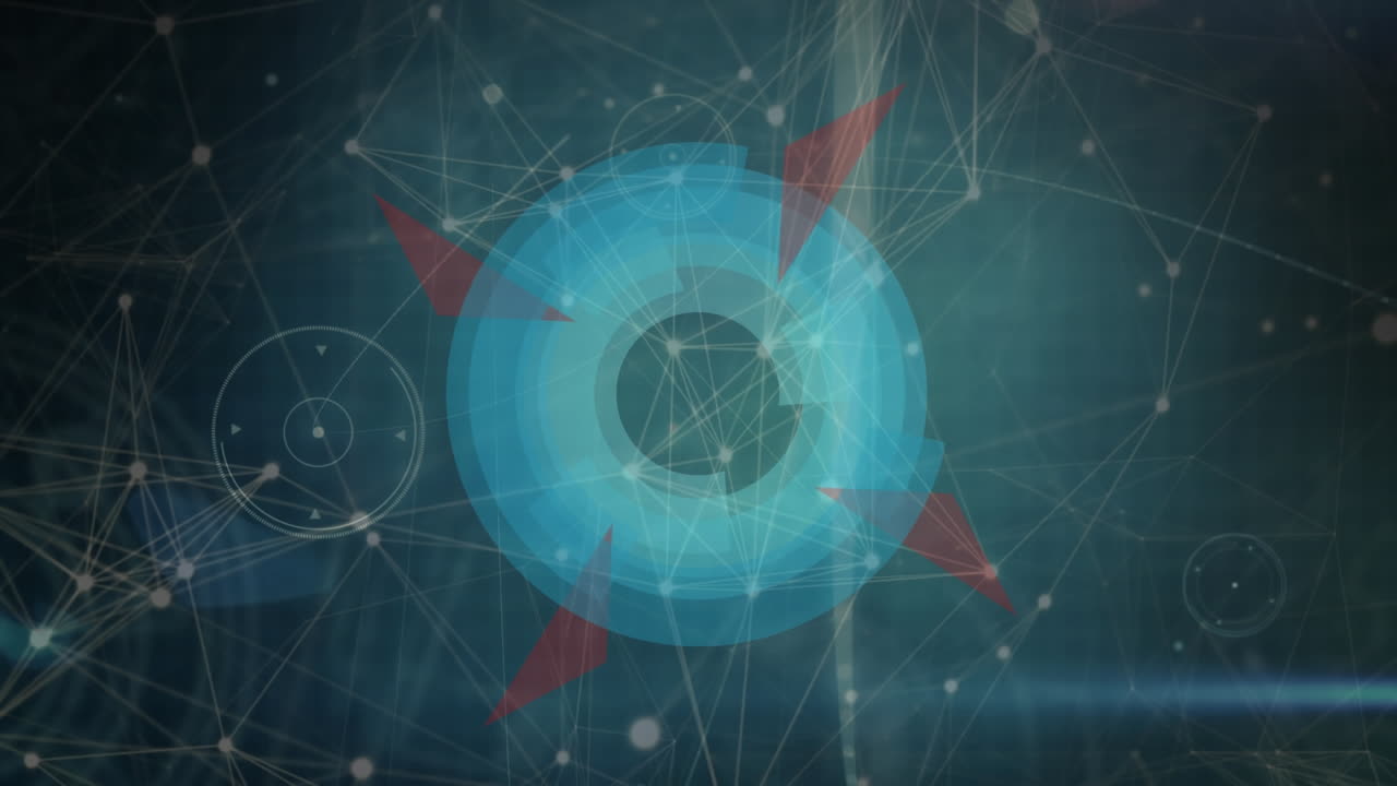 범위 스캐닝을 통한 연결 네트워크의 애니메이션