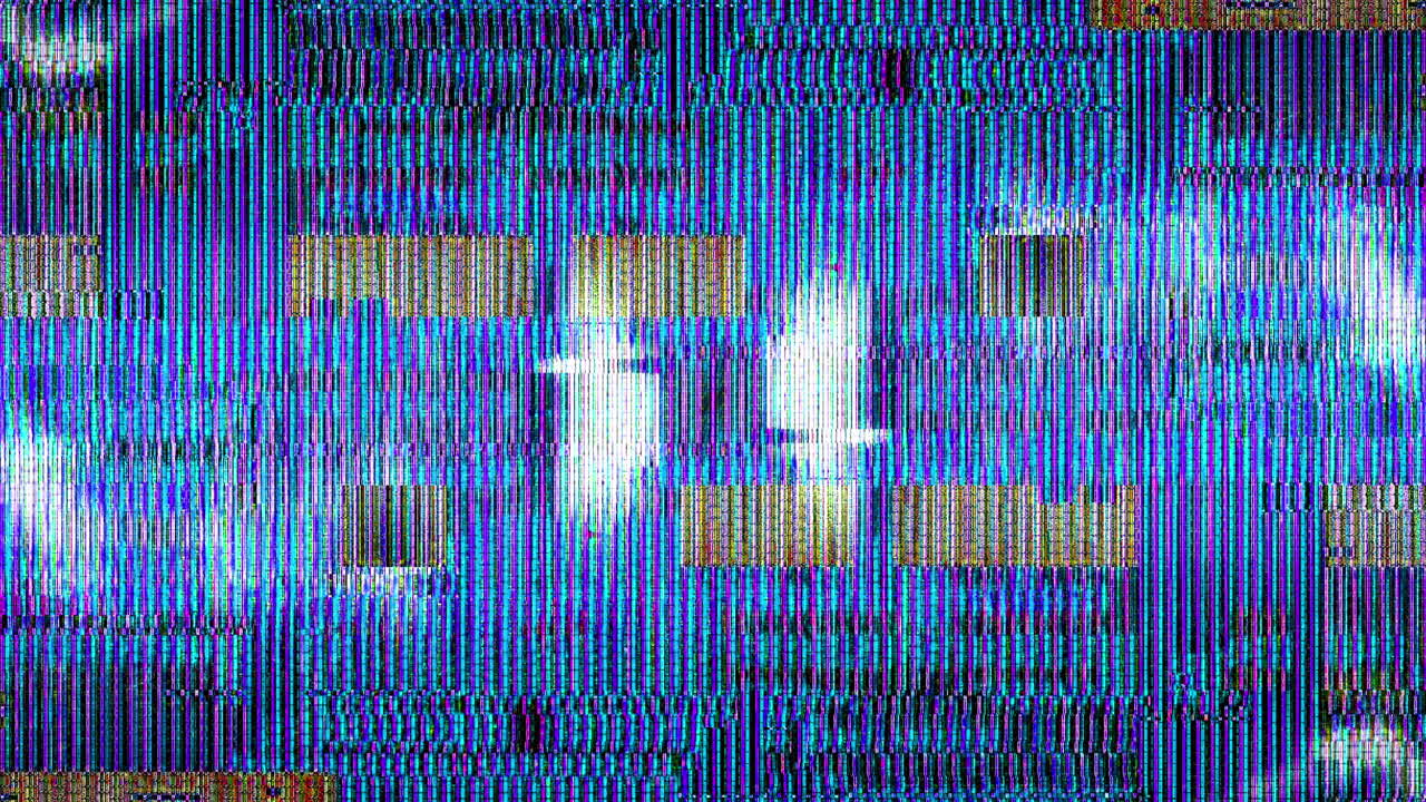 Abstract Digital Glitch Noise and Data Corruption Background