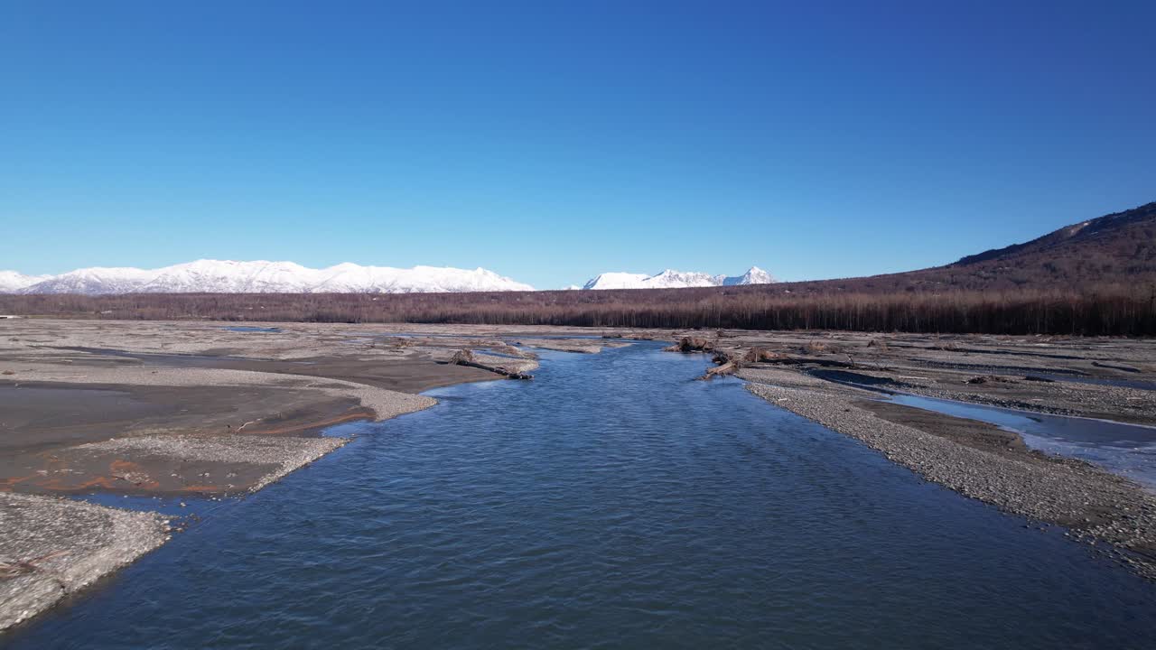 4k 30fps 항공 비디오, 마타누스카 강바닥