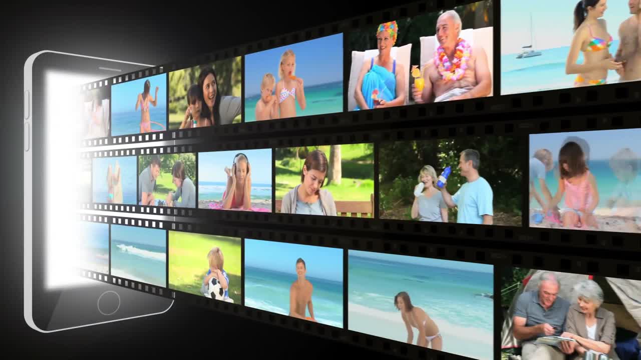 가족 들 이 함께 시간 을 보내는 장면