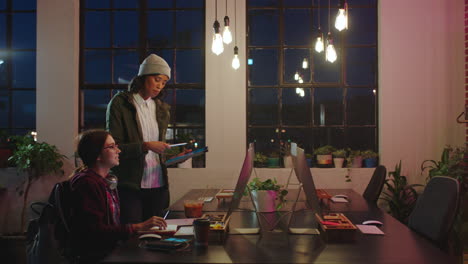 night business women, creative agency