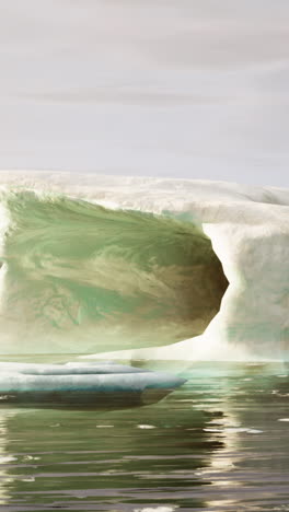 un gran iceberg en el ártico