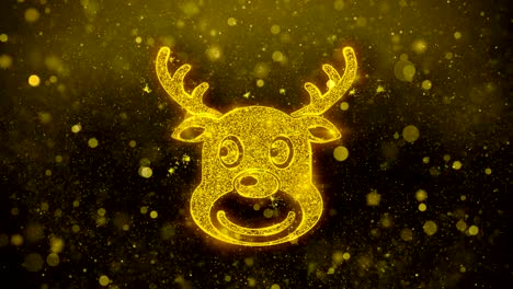 christmas reindeer icon symbol