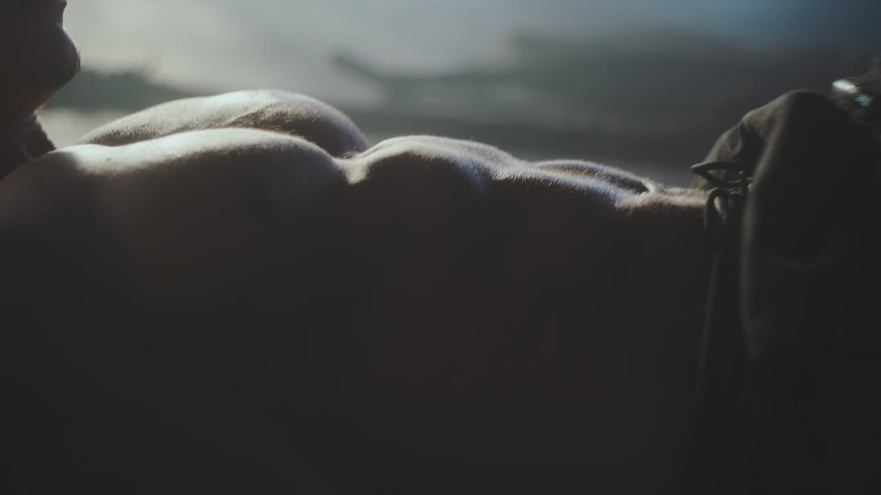 Muscular Man in Fitness Pose