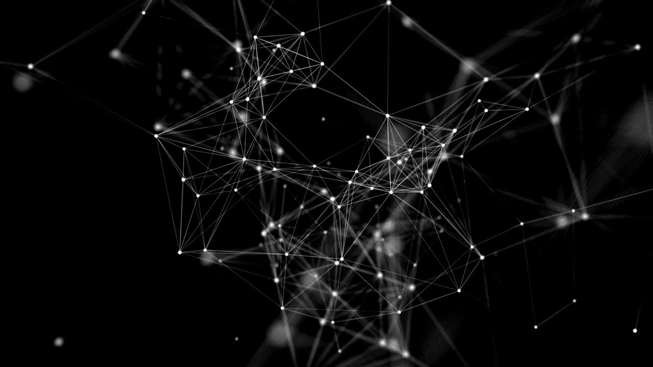 Plexus white abstract network technology business science.