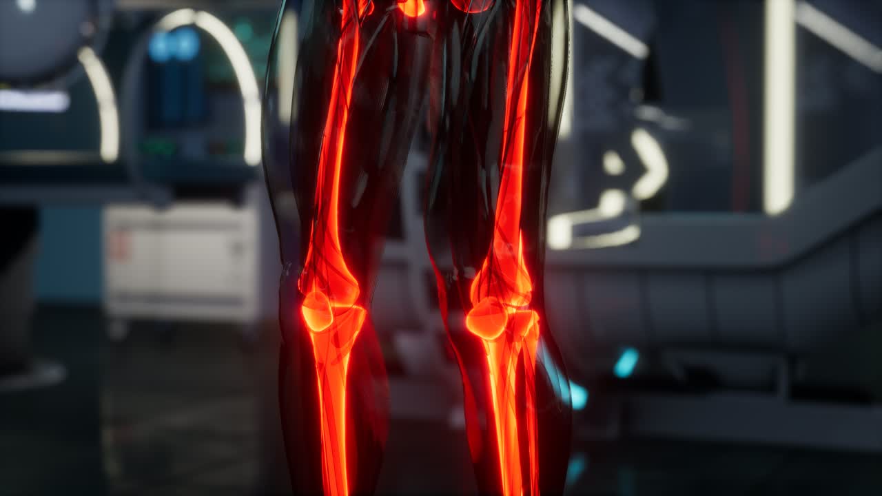 실험실 에서 인간 골격  ⁇  스캔 검사