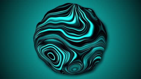 spinning abstract sphere on gradient background. rotating sphere animation.