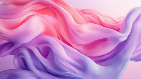 abstract flowing fabric in pink and purple tones