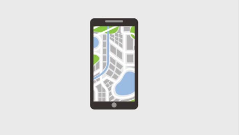 smartphone pointer map navigation travel