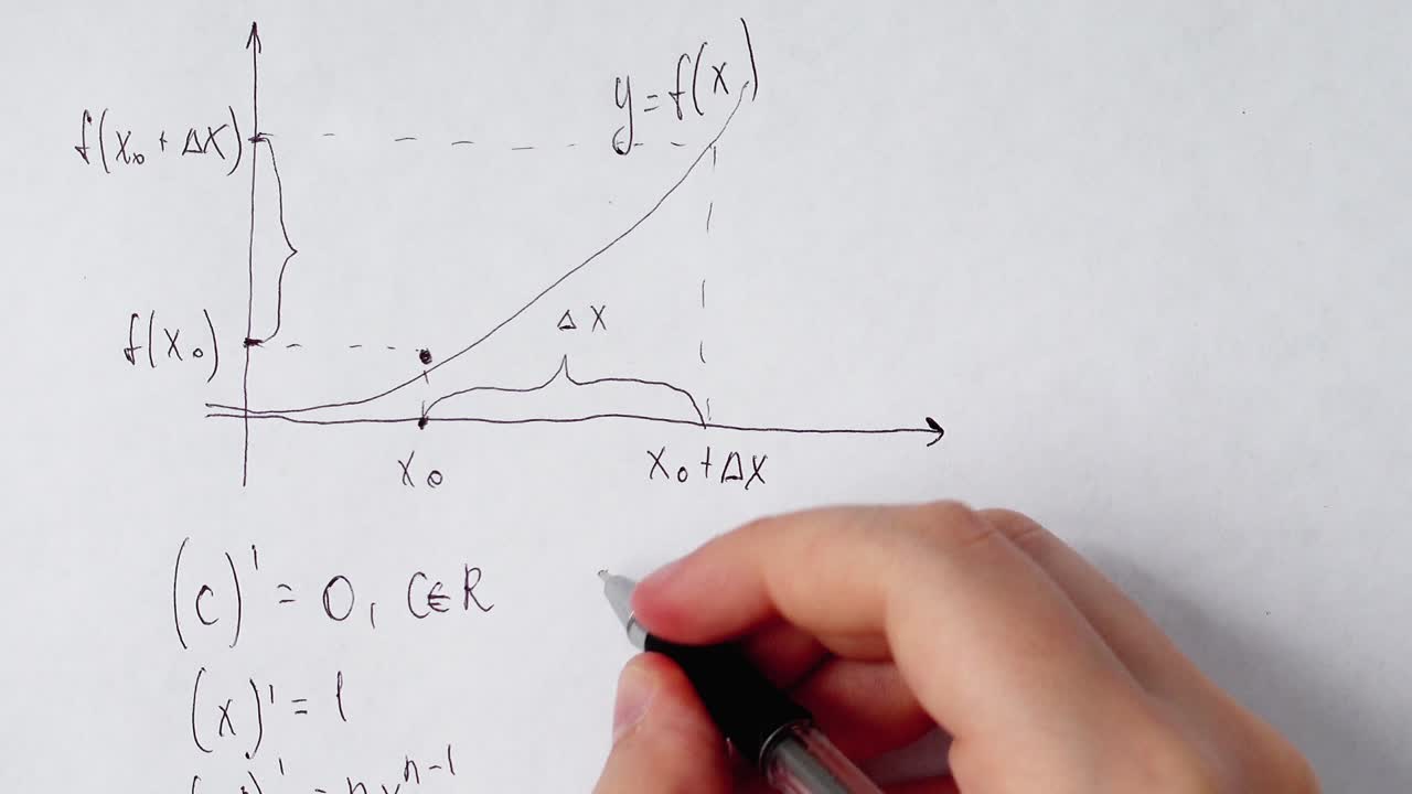 Writing of mathematical formulas on paper