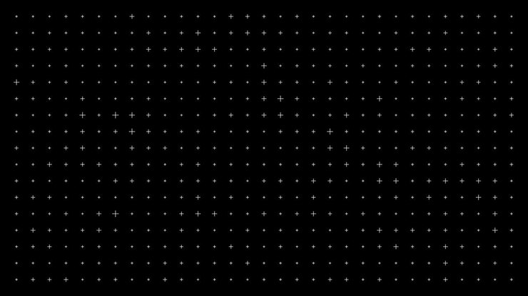 Abstract animated background in black with texture of crosses