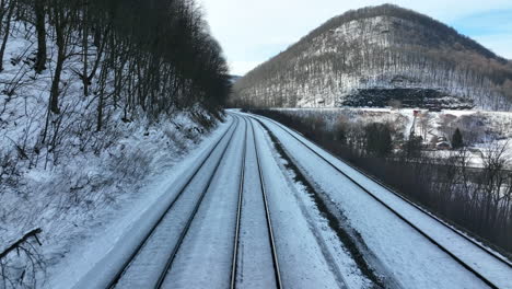 train conductor engineer point of view pov shot